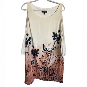 Akiko Cream and Black Floral Dress